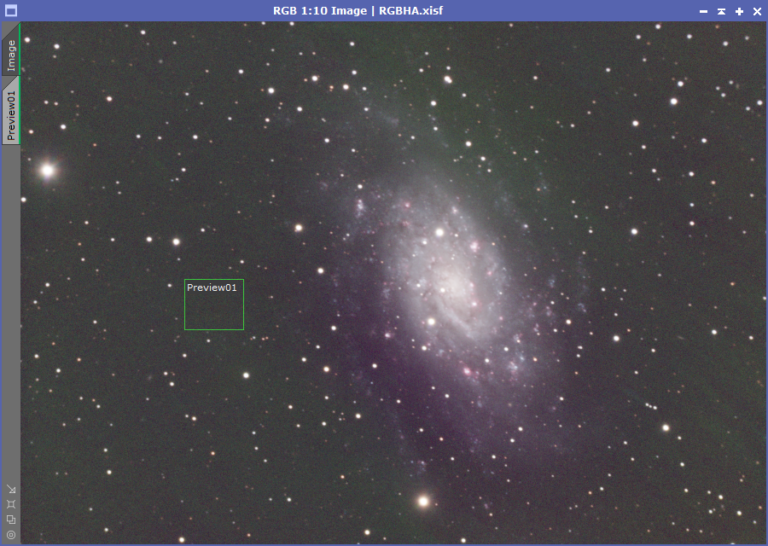 PixInsight Color Calibration for Initial Color Balance