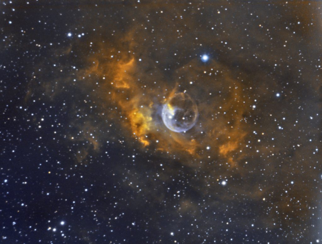 NGC 7635 - The Bubble Nebula imaged in 2018