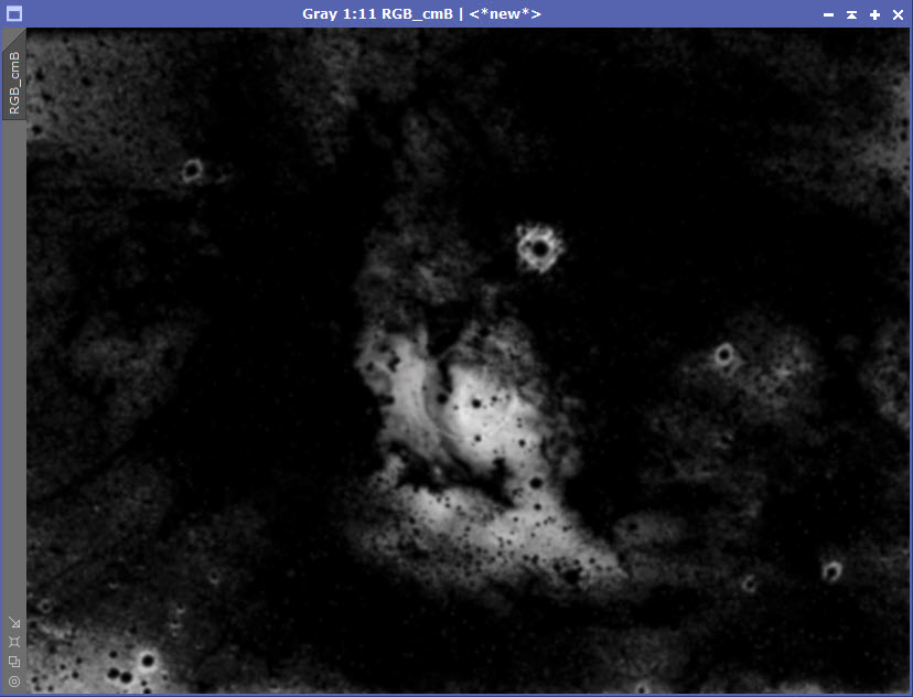 NGC 7635 Blue Mask - Multiscale Linear Transformation