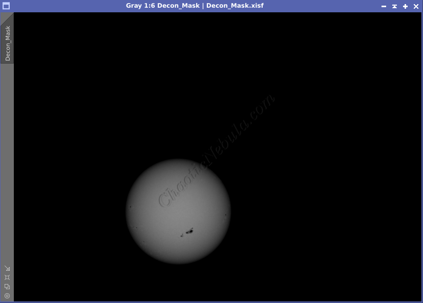 Deconvolution Mask - Sun