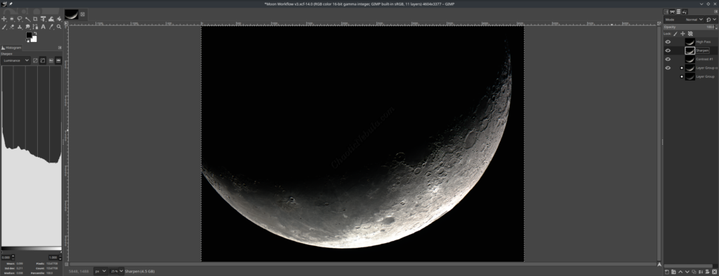 GIMP - Lunar High Pass Sharpening - After (Full Image)