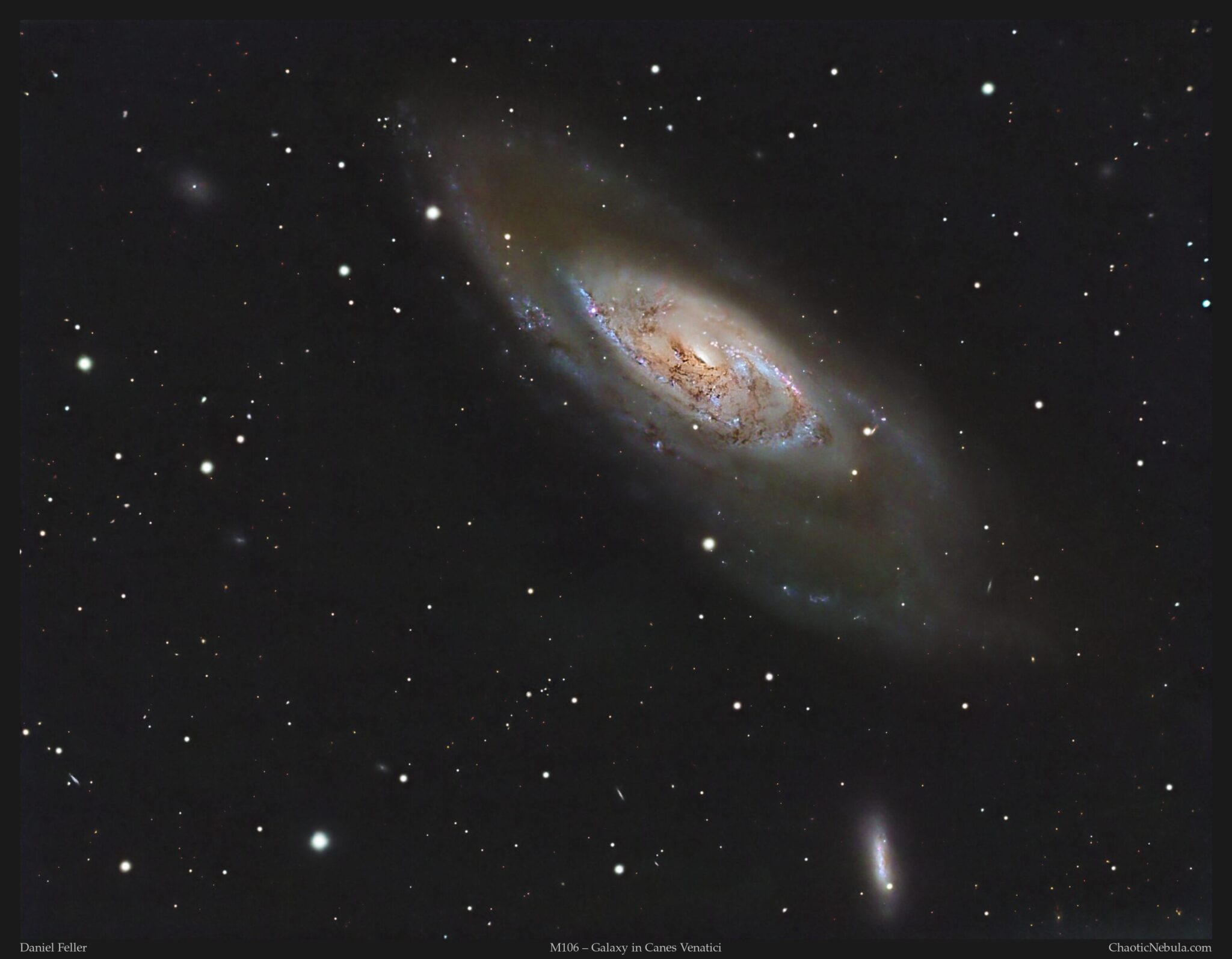 Messier 106 (M106): Adding Hydrogen-Alpha Data to the Galaxy Astrophoto