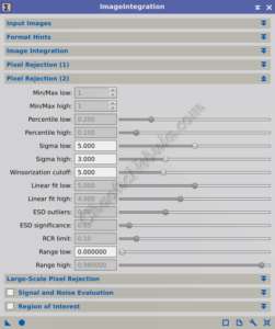 Image Integration - Pixel Rejection (2)