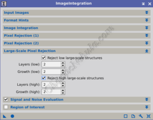 Image Integration - Large-Scale Pixel Rejection