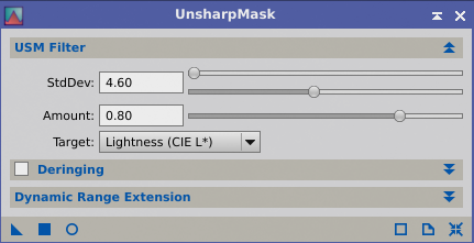 PixInsight Sharpening with Unsharp Mask and Multiscale Linear Transform