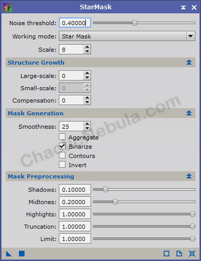 Star Mask Config - Large Stars