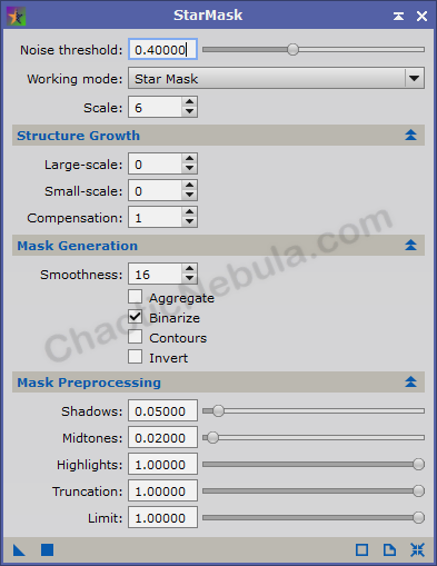 Star Mask Config - Medium Stars