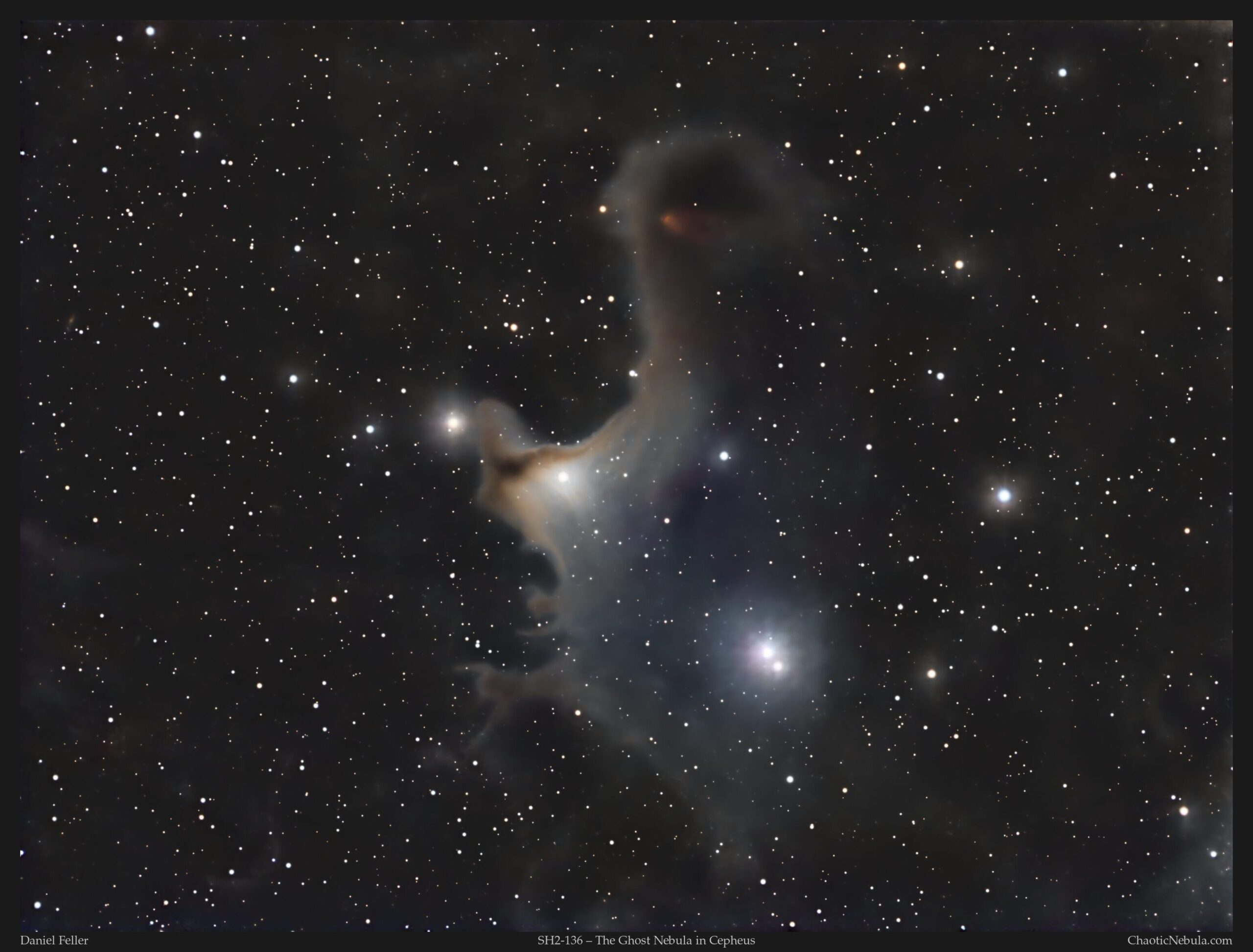 Read more about the article SH2-136: The Ghost Nebula in Cepheus